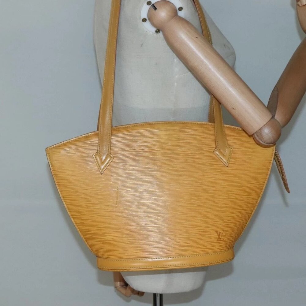 LOUIS VUITTON Epi Saint Jacques Poignees Long Bag Yellow